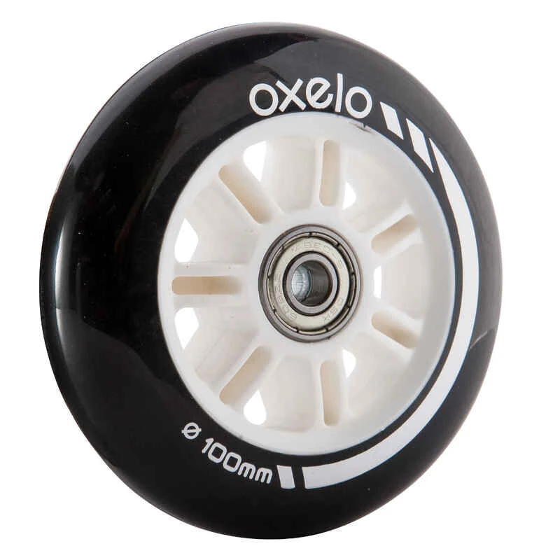 1 Roue Trottinette 100mm Avec Roulements Noire 1 1 Roue Trottinette 100mm Avec Roulements Noire
