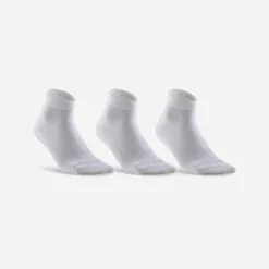 Artengo Chaussettes De Sport Mi-Hautes RS 160 Lot De 3 - Bleu/Gris/Vert Logo -Sportmania 8395040