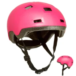 Casque Enfant Roller Skateboard Trottinette B100 Rose -Sportmania 8398415