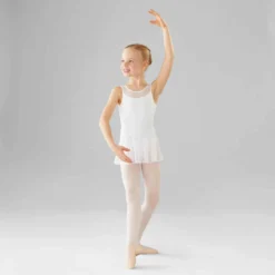 Justaucorps Danse Classique Bleu Bi-matière Fille -Sportmania 8399635