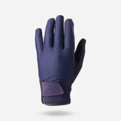 Gants équitation Enfant BASIC Marine -Sportmania 8485794