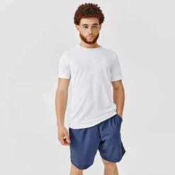 Kalenji T-shirt Running Respirant Homme - Dry Bleu Ardoise -Sportmania 8488039