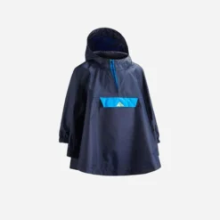 Quechua Poncho Imperméable De Randonnée - MH100 KID Bleu Marine - Enfant 2-6 Ans -Sportmania 8503122