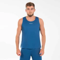 MAILLOT DE BASKETBALL SANS MANCHE HOMME/FEMME - T100 BLEU MARINE -Sportmania 8518647