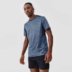 Kalenji T-shirt Running Respirant Homme - Dry+ Bleu Foncé -Sportmania 8519842
