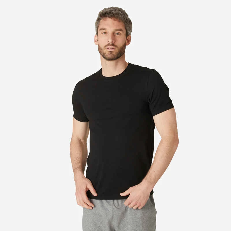 T-shirt Slim Fitness Homme - 500 Kaki Avec Motif 9 T-shirt Slim Fitness Homme - 500 Kaki Avec Motif – Image 9