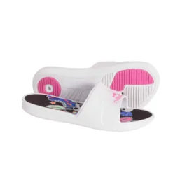 Sandale Claquette Piscine Enfant SLAP 500 PRINT Croco Bleu Noir -Sportmania 8547396