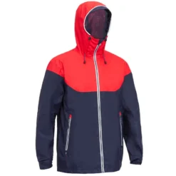 Tribord Veste Imperméable De Voile - Veste De Pluie SAILING 100 Homme Bleu Rouge -Sportmania 8548323