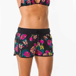 Boardshort Surf Femme TINI KAKI Avec Ceinture élastiquée Et Cordon De Serrage -Sportmania 8551322
