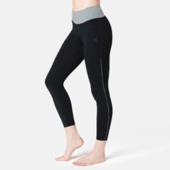 Legging 7/8 510 Piping Fitness Femme Bleu Marine/noir -Sportmania 8553053