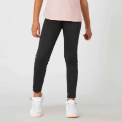 Legging Fille Synthétique Respirant - S500 Gris Et Rose Avec Imprimé -Sportmania 8555052