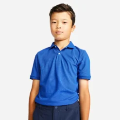 Polo De Golf Manches Courtes Enfant MW500 Rose -Sportmania 8560085