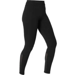 Legging Coton Extensible Fitness Taille Haute Avec Mesh Vert -Sportmania 8562397