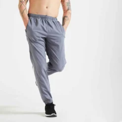 Pantalon De Fitness Essential Respirant Regular Homme - Noir -Sportmania 8569364