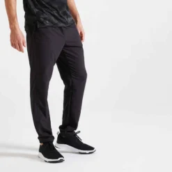 Pantalon De Fitness Essential Respirant Regular Homme - Noir -Sportmania 8569366