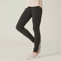 Pantalon Jogging Slim Fitness Femme - 520 Gris Chiné -Sportmania 8573188