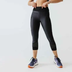 Kalenji Legging Court Running Respirant Femme - Dry+ Feel Bleu -Sportmania 8573201