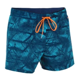 Short De Bain Natation Homme - Swimshort 100 Court - Cali Rouge Noir -Sportmania 8575237