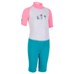 Combinaison De Natation Anti UV Bébé / Enfant Manches Courtes Rose Imprimé 12 Combinaison De Natation Anti UV Bébé / Enfant Manches Courtes Rose Imprimé -Sportmania 8577039