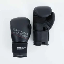 GANTS DE BOXE 120 NOIRS, GANTS D'ENTRAINEMENT -Sportmania 8578459