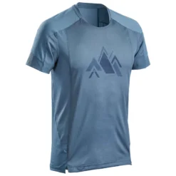 Quechua T-shirt De Randonnée Manches Courtes En Synthétique - Homme - MH500 -Sportmania 8587280