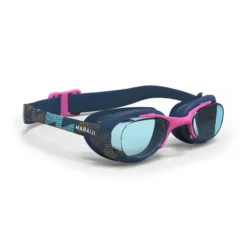 Lunettes De Natation - Xbase Print L - Verres Clairs - Marine Rose Or -Sportmania 8589267
