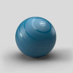 BALLON DE GYM RÉSISTANT - TAILLE 1 / 55 Cm - FITNESS - BLEU -Sportmania 8603633