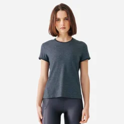 Kalenji T-shirt Running Doux Et Respirant Femme - Soft Kaki -Sportmania 8607370