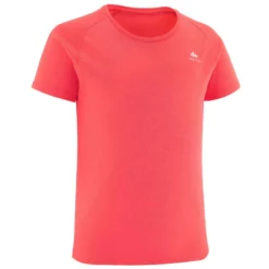 Quechua T Shirt De Randonnée - MH500 Corail - Enfant 7-15 Ans -Sportmania 8610254