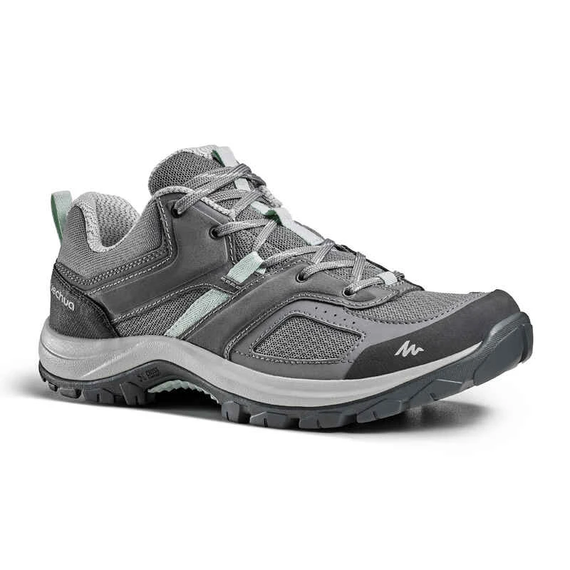 Quechua Chaussures De Randonnée Montagne - MH100 Gris/vert- Femme 8 Quechua Chaussures De Randonnée Montagne - MH100 Gris/vert- Femme – Image 8