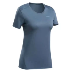 Quechua T-shirt Manches Courtes De Randonnée Montagne - MH100 - Femme -Sportmania 8612421