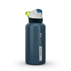 Quechua Gourde Randonnée 900 Bouchon Instantané Avec Pipette 0,6 Litre Aluminium -Sportmania 8643032