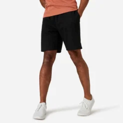 Short Fitness Homme - 500 Essentials Gris Lin -Sportmania 8645058