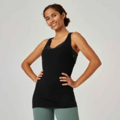 Débardeur Slim Fitness Femme - 500 Violet -Sportmania 8645599