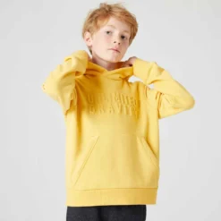 Sweat à Capuche Mixte, Chaud Enfant - 500 Vert Kaki Imprimé -Sportmania 8646449