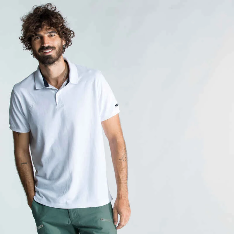 Tribord Polo Marin Homme Manche Courte Sailing 100 Bleu Marine 13 Tribord Polo Marin Homme Manche Courte Sailing 100 Bleu Marine – Image 13