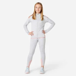 Survêtement Enfant Synthétique Respirant - S500 Noir Et Gris Chiné Foncé -Sportmania 8648591