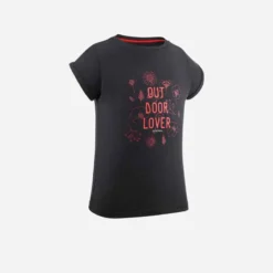 Quechua T-Shirt De Randonnée - MH100 BEIGE - Enfant 7-15 Ans -Sportmania 8664898