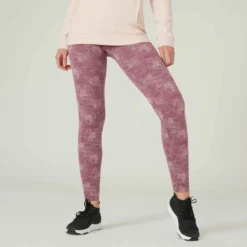 Legging Slim Fitness Femme Fit+ - 500 Gris -Sportmania 8665637