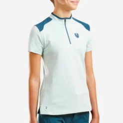 Polo Manches Courtes équitation Enfant 500 Vert Clair Et Vert Pétrole 11 Polo Manches Courtes équitation Enfant 500 Vert Clair Et Vert Pétrole -Sportmania 8668586
