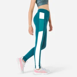 Legging Respirant Fille - S500 Vert -Sportmania 8669227