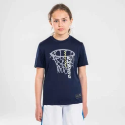 T-SHIRT / MAILLOT DE BASKETBALL ENFANT - TS500 FAST MARINE -Sportmania 8669575