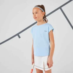 Artengo T-shirt De Tennis Fille - TTS500 Bleu -Sportmania 8669629