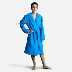 PEIGNOIR DE BAIN ENFANT COMPACT BLEU CLAIR -Sportmania 8733307