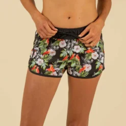 Boardshort Surf Femme TINI KAKI Avec Ceinture élastiquée Et Cordon De Serrage -Sportmania 8738930