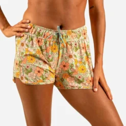 Boardshort Surf Femme TINI KAKI Avec Ceinture élastiquée Et Cordon De Serrage -Sportmania 8738932