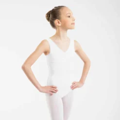 Justaucorps De Danse Classique Fille Rose Pale. -Sportmania 8738983