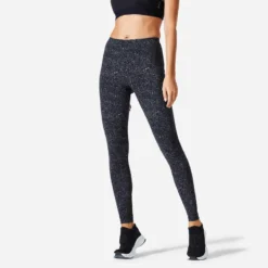 Legging Slim Fitness Femme Fit+ - 500 Gris -Sportmania 8739138