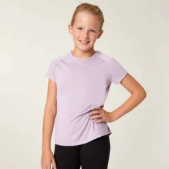 Decathlon T-shirt Fille Respirant - S500 Violet -Sportmania 8751947