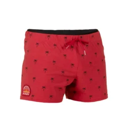 Short De Bain Natation Homme - Swimshort 100 Court - Cali Rouge Noir -Sportmania 8788732